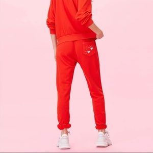 LNA Calla Sweatpants in Red